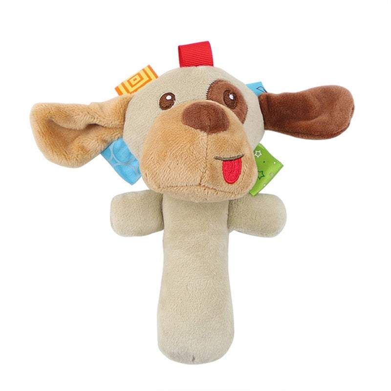 Chocalho Soft de Mão Animais Coloridos | 3-12 Meses