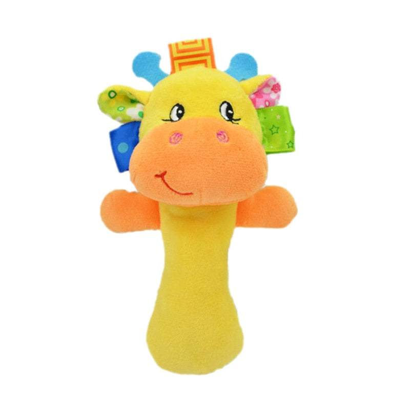 Chocalho Soft de Mão Animais Coloridos | 3-12 Meses