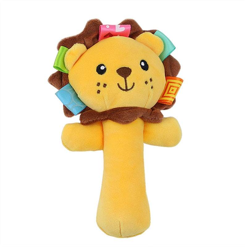 Chocalho Soft de Mão Animais Coloridos | 3-12 Meses