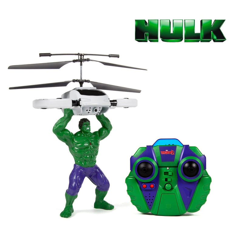 Helicóptero de Controle Remoto Marvel – Spider-Man, Hulk e Iron Man