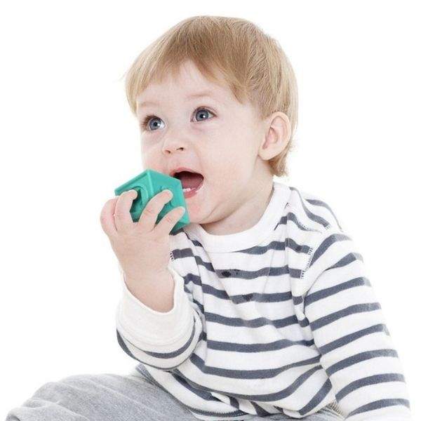 Blocos de Construção Brinquedo Educativo em Silicone p/ Bebê | 6-36 Meses