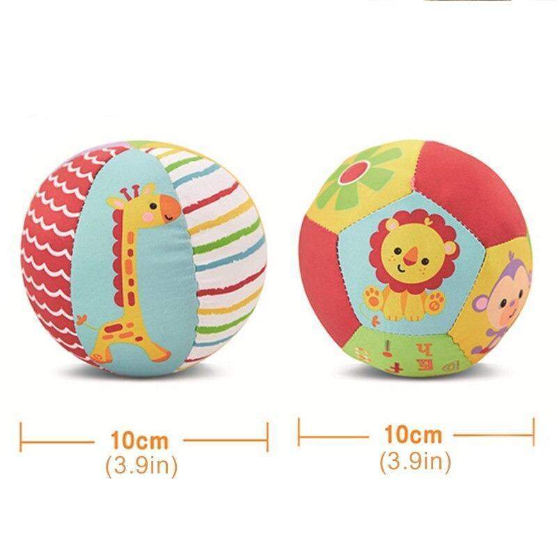 Brinquedo Bola de Tecido Chocalho Soft | 3-12 Meses
