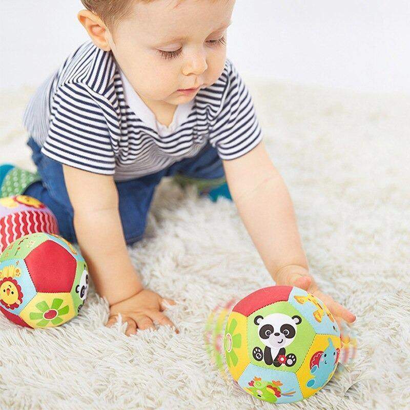 Brinquedo Bola de Tecido Chocalho Soft | 3-12 Meses