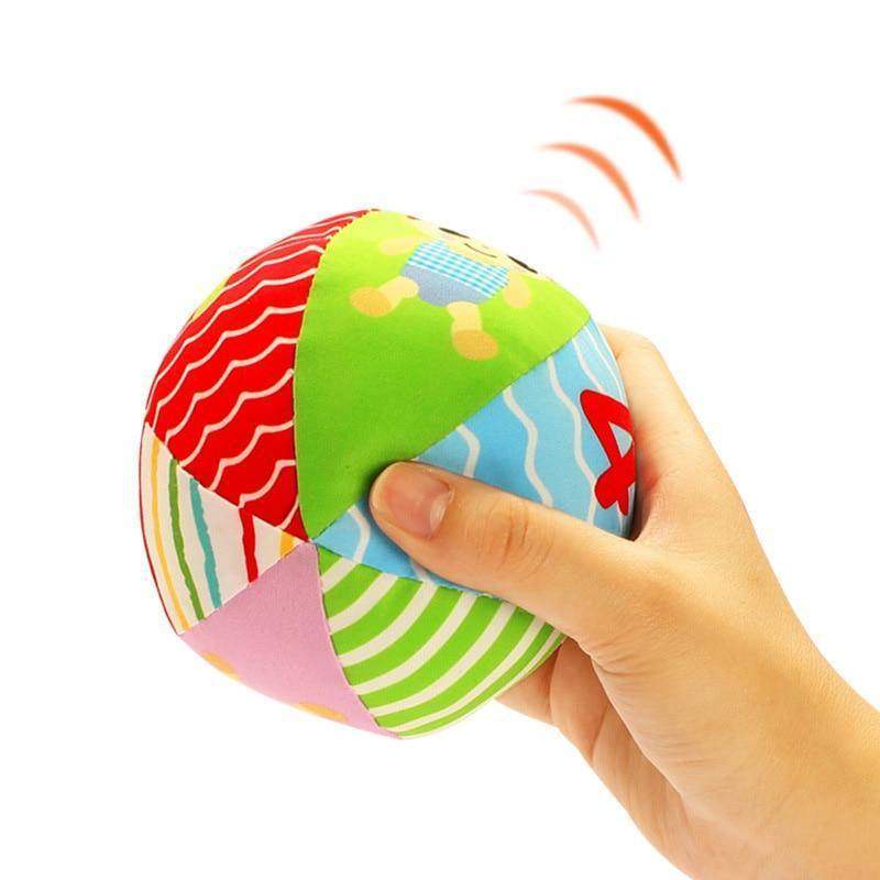 Brinquedo Bola de Tecido Chocalho Soft | 3-12 Meses