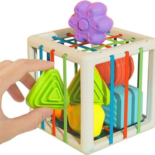 Brinquedo de Encaixe Educativo Montessoriano p /Bebê | 12-36 Meses