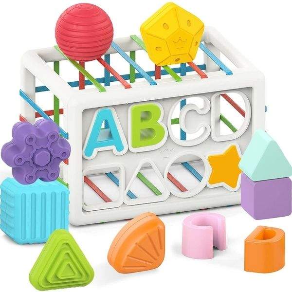 Brinquedo de Encaixe Educativo Montessoriano p /Bebê | 12-36 Meses