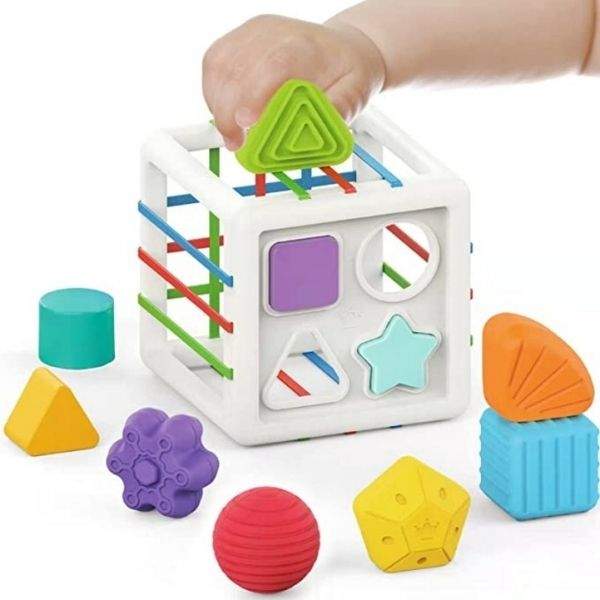 Brinquedo de Encaixe Educativo Montessoriano p /Bebê | 12-36 Meses