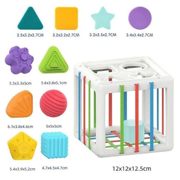 Brinquedo de Encaixe Educativo Montessoriano p /Bebê | 12-36 Meses