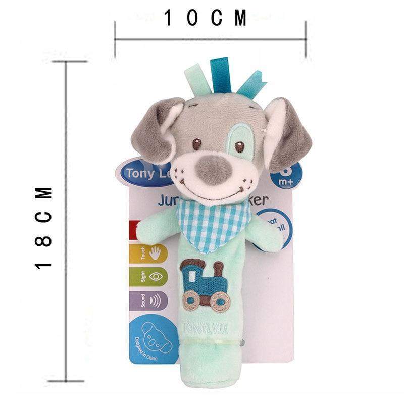 Brinquedo de Pelúcia de Mão Chocalho | 3-12 Meses