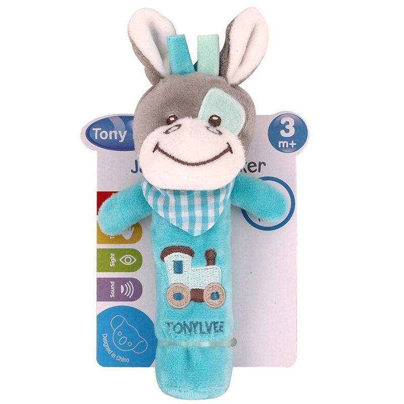 Brinquedo de Pelúcia de Mão Chocalho | 3-12 Meses