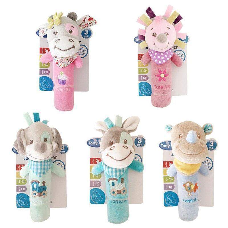 Brinquedo de Pelúcia de Mão Chocalho | 3-12 Meses