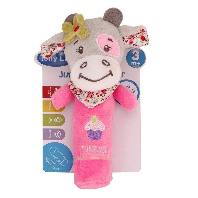 Brinquedo de Pelúcia de Mão Chocalho | 3-12 Meses