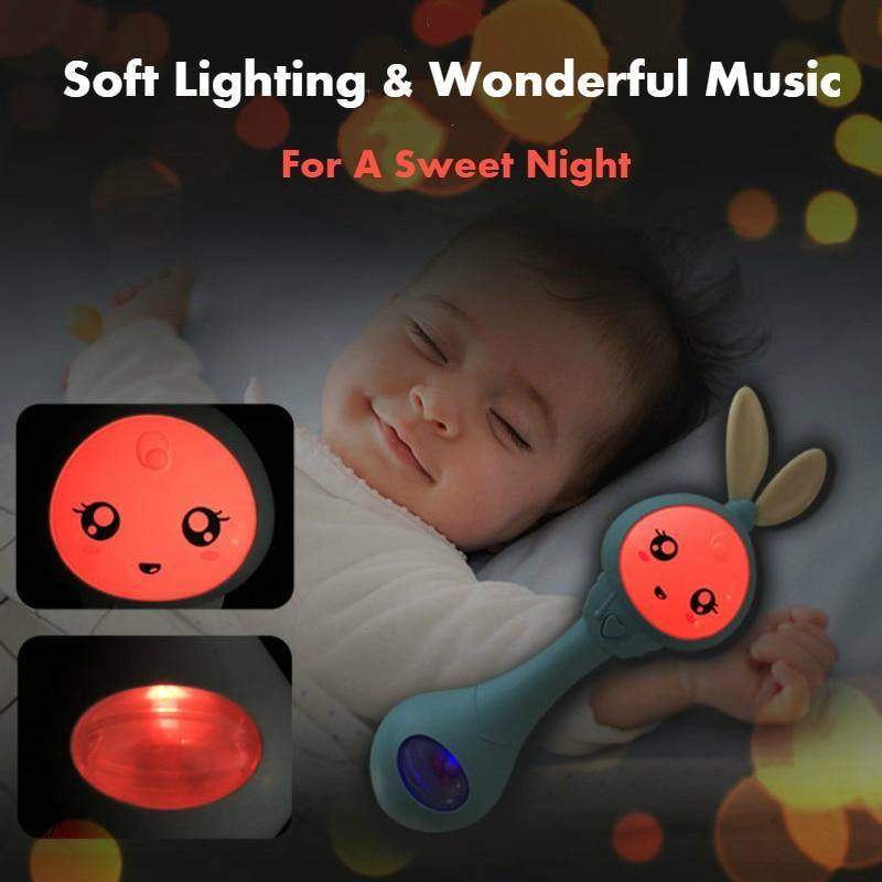 Chocalho Naninha Brinquedo Mordedor Ilumina Musical  3-12M